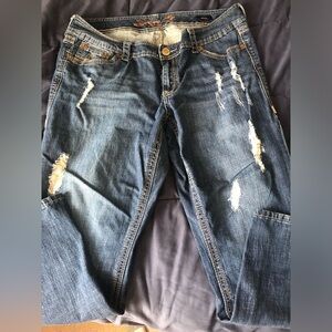 Seven7 Distressed Blue Women's Jeans